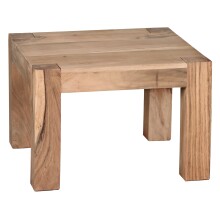 Couchtisch >WL1.443< in Akazie, Massivholz - 60x40x60cm (BxHxT)