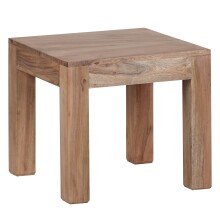 Couchtisch >MUMBAI< in Akazie, Massivholz - 45x40x45cm (BxHxT)