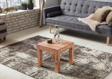 Couchtisch >MUMBAI< in Akazie, Massivholz - 45x40x45cm (BxHxT)