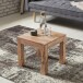 Couchtisch >MUMBAI< in Akazie, Massivholz - 45x40x45cm (BxHxT)