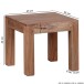 Couchtisch >MUMBAI< in Akazie, Massivholz - 45x40x45cm (BxHxT)