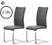 Esszimmerstuhl >Muvo I< (2er Set) in 4 Farben lieferbar, Gestell Metall - 43x103x52cm (BxHxT)