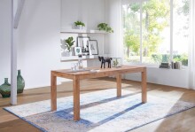 Esstisch >MUMBAI< in Braun, Massivholz - 120x76x60cm (BxHxT)