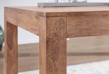 Esstisch >MUMBAI< in Braun, Massivholz - 120x76x60cm (BxHxT)