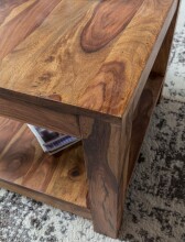 Couchtisch >MUMBAI< in Sheesham, Massivholz - 60x45x60cm (BxHxT)