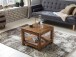 Couchtisch >MUMBAI< in Sheesham, Massivholz - 60x45x60cm (BxHxT)