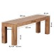 Sitzbank >MUMBAI< in Akazie, Massivholz - 140x45x35cm (BxHxT)