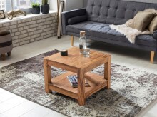 Couchtisch >MUMBAI< in Akazie, Massivholz - 60x45x60cm (BxHxT)