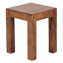 Beistelltisch >MUMBAI< in Sheesham, Massivholz - 35x45x35cm (BxHxT)