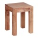 Beistelltisch >MUMBAI< in Akazie, Massivholz - 35x45x35cm (BxHxT)