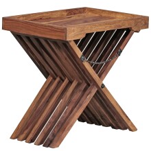 Tabletttisch >MUMBAI< in Sheesham, Massivholz - 60x57x40cm (BxHxT)
