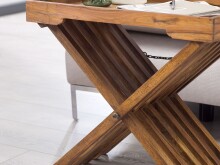 Tabletttisch >MUMBAI< in Sheesham, Massivholz - 60x57x40cm (BxHxT)