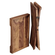 Tabletttisch >MUMBAI< in Sheesham, Massivholz - 60x57x40cm (BxHxT)