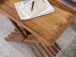 Tabletttisch >MUMBAI< in Sheesham, Massivholz - 60x57x40cm (BxHxT)