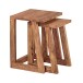 Satztisch >MUMBAI< (2-teilig) in Sheesham, Massivholz - 36x50x36cm (BxHxT)