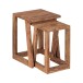 Satztisch >MUMBAI< (2-teilig) in Sheesham, Massivholz - 36x50x36cm (BxHxT)