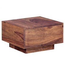 Nachtkommode >MUMBAI< in Sheesham, Massivholz - 40x25x40cm (BxHxT)