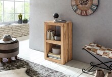 Standregal >MUMBAI< in Akazie, Massivholz - 35x88x50cm (BxHxT)
