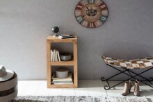 Standregal >MUMBAI< in Akazie, Massivholz - 35x88x50cm (BxHxT)