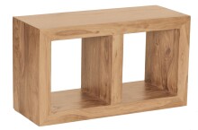 Standregal >MUMBAI< in Akazie, Massivholz - 35x88x50cm (BxHxT)