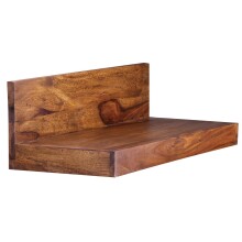 Wandboard >MUMBAI< in Sheesham, Massivholz - 60x17x23cm (BxHxT)