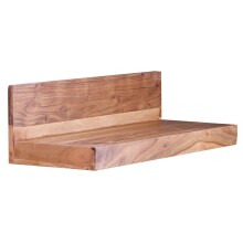 Wandboard >MUMBAI< in Akazie, Massivholz - 60x17x23cm (BxHxT)