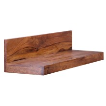 Wandboard >MUMBAI< in Sheesham, Massivholz - 80x17x23cm (BxHxT)