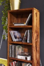 CD-Regal >MUMBAI< in Sheesham, Massivholz - 30x90x17cm (BxHxT)
