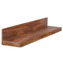 Wandboard >MUMBAI< in Sheesham, Massivholz - 110x17x24cm (BxHxT)