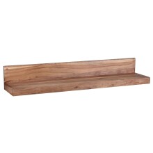 Wandboard >MUMBAI< in Akazie, Massivholz - 110x17x24cm (BxHxT)