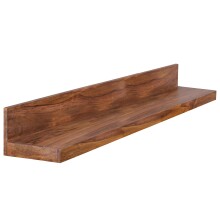 Wandboard >MUMBAI< in Sheesham, Massivholz - 140x17x24cm (BxHxT)