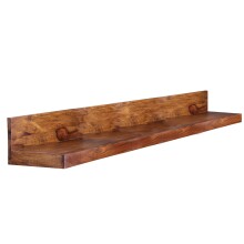 Wandboard >MUMBAI< in Sheesham, Massivholz - 160x17x24cm (BxHxT)