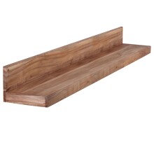 Wandboard >MUMBAI< in Akazie, Massivholz - 160x17x24cm (BxHxT)