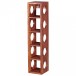 Weinregal >MUMBAI< in Sheesham, Massivholz - 15x70x15cm (BxHxT)