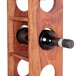 Weinregal >MUMBAI< in Sheesham, Massivholz - 15x70x15cm (BxHxT)