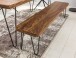 Sitzbank >BAGLI< in Sheesham / schwarz - 120x45x40 (BxHxT)