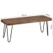 Sitzbank >BAGLI< in Sheesham / schwarz - 120x45x40 (BxHxT)
