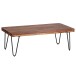 Couchtisch >BAGLI< in Sheesham / schwarz - 115x40x60 (BxHxT)