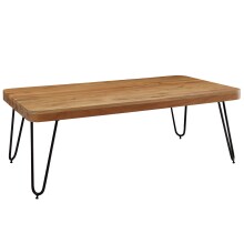Couchtisch >BAGLI< in Akazie / schwarz - 115x40x60 (BxHxT)