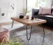 Couchtisch >BAGLI< in Akazie / schwarz - 115x40x60 (BxHxT)