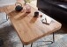 Couchtisch >BAGLI< in Akazie / schwarz - 115x40x60 (BxHxT)
