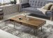 Couchtisch >BAGLI< mit Schublade, Sheesham / schwarz - 110x40x60 (BxHxT)