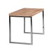 Schreibtisch >GUNA< in Akazie, Massivholz / Metall verchromt - 120x76x60 (BxHxT)