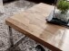 Couchtisch >GUNA< in Akazie, Massivholz / Metall verchromt - 120x40x60cm (BxHxT)