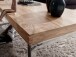 Couchtisch >GUNA< in Akazie, Massivholz / Metall verchromt - 120x40x60cm (BxHxT)