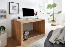 Schreibtisch >BOHA< in Akazie, Massivholz - 140x76x80cm (BxHxT)