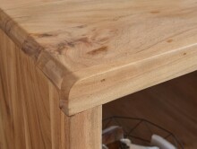 Schreibtisch >BOHA< in Akazie, Massivholz - 160x76x80cm (BxHxT)