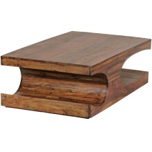 Couchtisch >BOHA< in Sheesham, Massivholz - 118x38x70cm (BxHxT)