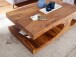 Couchtisch >BOHA< in Sheesham, Massivholz - 118x38x70cm (BxHxT)