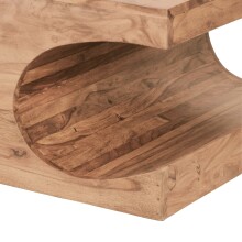 Couchtisch >BOHA< in Akazie, Massivholz - 118x38x70cm (BxHxT)